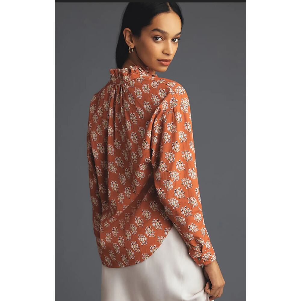 NWOT Pilcro Anthropologie Tavi Button Down Blouse - Picture 3 of 6